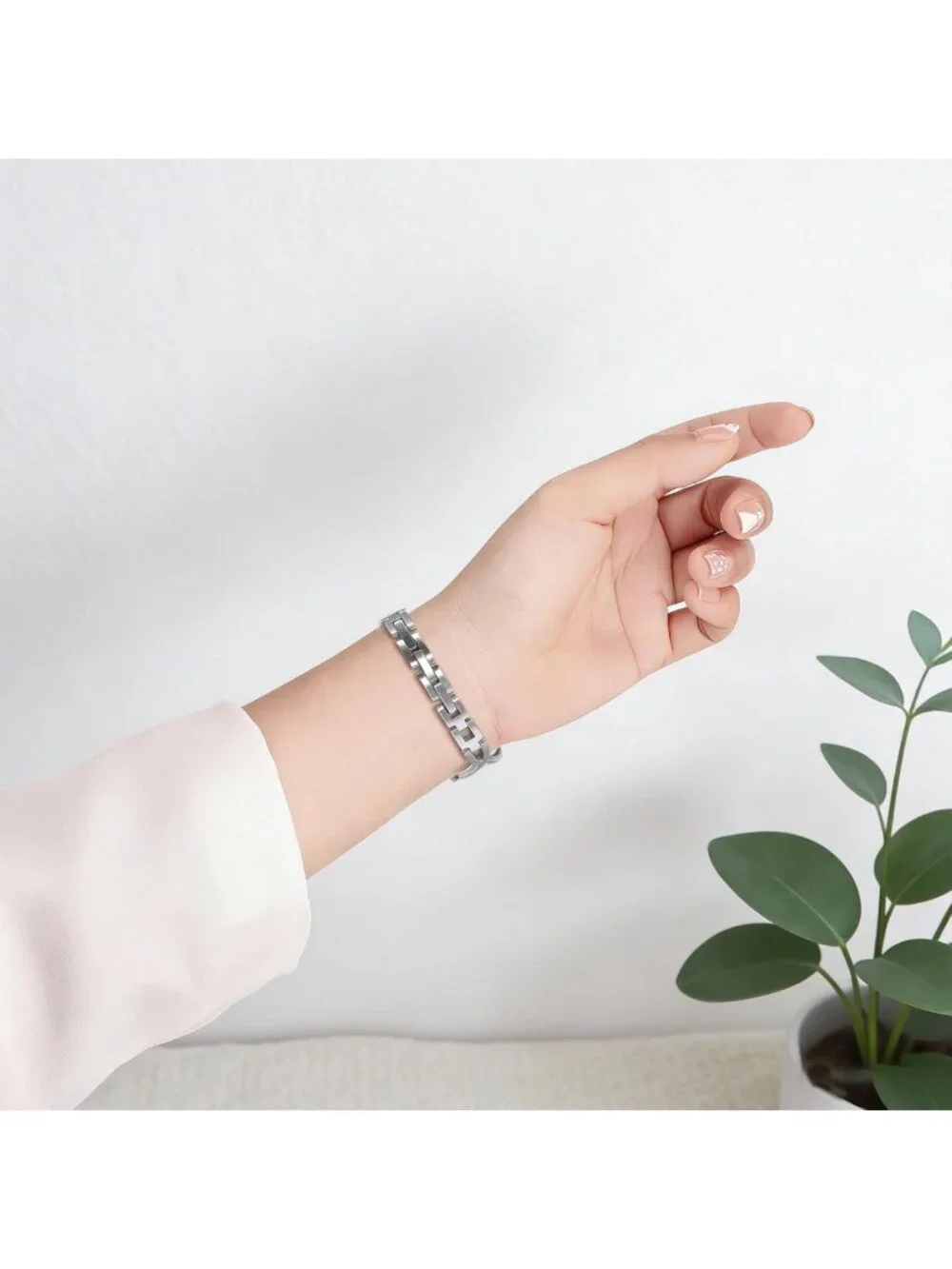 Stylish Stainless Steel Watchband Jewelry Strap for Fitbit Inspire 2/HR